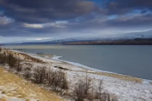 Lake Lagarfljot (Logurinn), 53 square km and 25 km long, near Egilsstadir