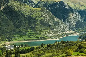 Pyrenees Prints: Lake Lanuza reservoir in the scenic upper Tena Valley of the Aragon Pyrenees, Lanuza