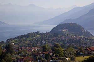 Lombardia Prints: Lake and mountains, Bellagio, Lake Como, Lombardy, Italian Lakes, Italy, Europe