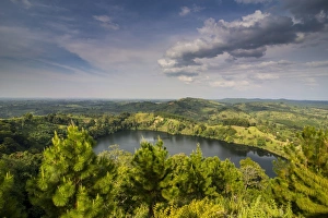 Uganda Prints: Lake Nyabikere, Uganda, East Africa, Africa