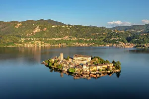 Lake Orta, San Giulio Island, Lago d'Orta, Piedmont, Italy