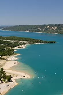 Images Dated 20th August 2008: Lake Sainte Croix, Alpes-de-Haute-Provence, Provence, France, Europe