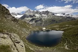 Lake Schwarzsee near Zermatt, Valais, Swiss Alps, Switzerland, Europe