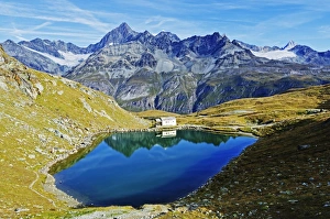 Lake at Schwarzsee paradise, Zermatt, Valais, Swiss Alps, Switzerland, Europe
