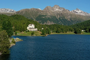 Wellness Prints: Lake St. Moritz, Canton of Grisons, Switzerland
