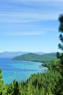 Lake Tahoe scene, California, United States of America, North America