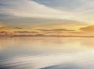 Peruvian Culture Prints: Lake Titicaca at sunrise, Puno, Peru, South America