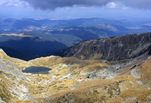 Bulgarian Prints: Lake in valley below Hajduta peak, 2465m, in Rila Mountains, Rila National Park