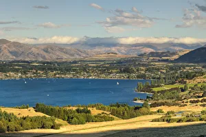 Australasia Prints: Lake Wanaka in the evening, Otago, South Island, New Zealand, Pacific