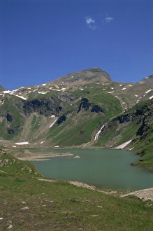 Hohe Tauern Prints: Lake and waterfall in the Hohe Tauern National Park, Austrian Alps, Austria, Europe