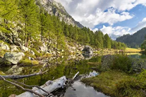 Piedmont Prints: Lake of the Witches, Alpe Devero, Crampiolo, Dommodossola, Piedmont, Italy, Europe