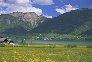 Austria Prints: Lake Wolfgangsee, St. Wolfgang, the Salzkammergut, Austria, Europe