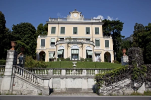 Lombardia Prints: Lakeside villa, Cadenabbia, Lake Como, Lombardy, Italian Lakes, Italy, Europe