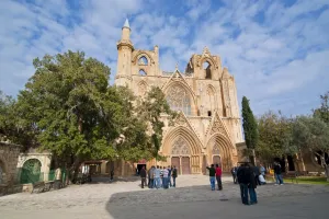 Images Dated 10th March 2008: Lala Mustafa Pasa Mosque, Famagusta, Turkish part of Cyprus, Europe
