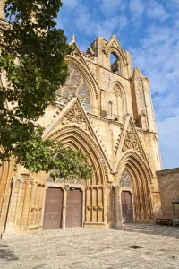 Images Dated 10th March 2008: Lala Mustafa Pasa Mosque, Famagusta, Turkish part of Cyprus, Cyprus, Europe
