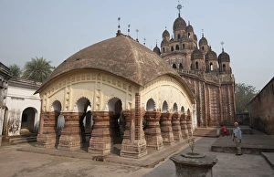 Terra Cotta Prints: Lalji Mandir dating from 1739 with its 25 steeples
