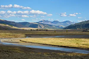 Flats Prints: Lamar Valley, Yellowstone National Park, UNESCO World Heritage Site, Wyoming, United