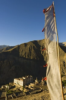 Supplication Prints: Lamayuru gompa (monastery) and prayer flag