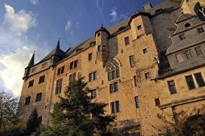 Images Dated 18th October 2009: Landgrave castle, University Museum of Cultural History, in sunset light, Marburg, Hesse, Germany