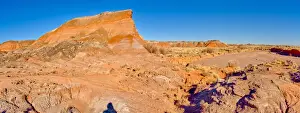The landmark in Petrified Forest National Park called Squared Off Butte