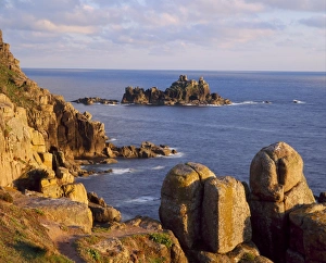Erosion Prints: Lands End at dusk, Cornwall, England, UK
