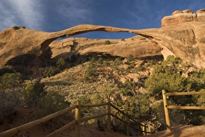 Images Dated 23rd October 2009: Landscape Arch in early morning light, Arches National Park, Utah, United States of America