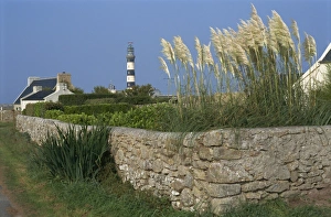 Light Houses Prints: Landscape around Creac h lighthouse, Ouessant Island, Finistere, Brittany