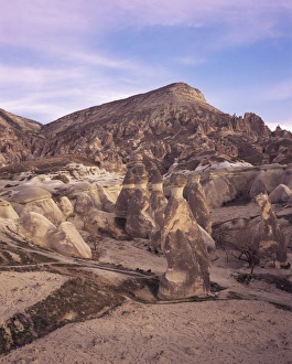 Arid Landscape Prints: Landscape with fairy chimneys