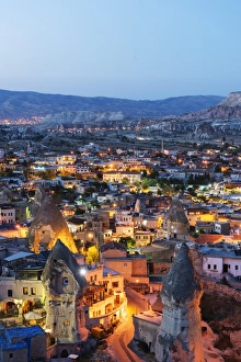 Landscape at Goreme, UNESCO World Heritage Site, Goreme, Cappadocia, Anatolia, Turkey