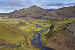 Images Dated 28th August 2009: Landscape of the interior from the F-208 route (Fjallabak route north, Nyrdri-Fjallabak)