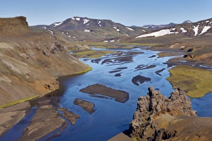 Images Dated 10th July 2009: Landscape of the interior from the F-208 route (Fjallabak route north, Nyrdri-Fjallabak)