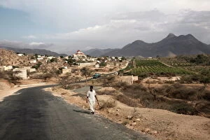 Senior Woman Collection: The landscape near the town of Agordat in western Eritrea, Africa