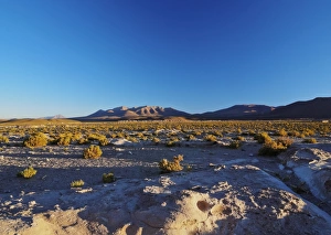 Bolivian Prints: Landscape near the Villa Mar village at sunset, Nor Lipez Province, Potosi Department