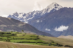 Sacred Valley Prints: Landscape above the Sacred Valley near Maras, Peru, South America