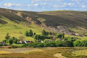 Historical Site Prints: Landscape scarred by mining and spoil heaps at former mining settlement where gold and other minerals were extracted