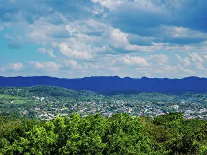 Belize Prints: Landscape seen from El Castillo, Xunantunich Archaeological Site, Cayo District, Belize