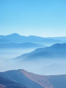 Silhouettes Prints: Landscape seen from Monte Alban, Oaxaca State, Mexico