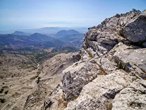 Naxos Island Prints: Landscape seen from the peak of Mount Zas (Zeus)