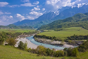 Images Dated 21st April 2008: Landscape in the Southeast area, Albania, Europe