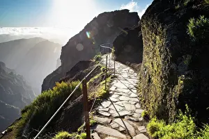 Madeira Prints: Landscape on the trek between Arieiro peak and Ruivo peak of Madeira island, Portugal