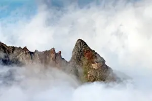 Madeira Prints: Landscape on the trek between Arieiro peak and Ruivo peak of Madeira island, Portugal