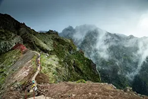 Stunning Prints: Landscape on the trek between Arieiro peak and Ruivo peak of Madeira island, Portugal