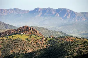 Tafraoute Prints: Landscape viewed from Kerdous Pass