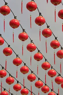 Kuala Lumpur Prints: Lanterns at Chinese New Year, Thean Hou Chinese temple. Kuala Lumpur, Malaysia