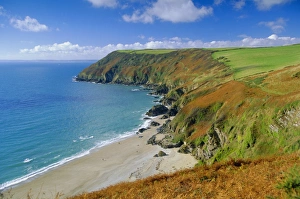 Fowey Prints: Lantic Bay, Near Fowey, Cornwall, England, UK