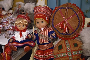 Dolls Prints: Lapp dolls, Tromso, Norway, Scandinavia, Europe