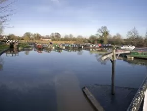 Images Dated 16th January 2008: Lapworth flight of locks, Stratford-upon-Avon Canal, Warwickshire, England