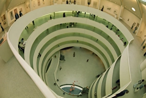 Guggenheim Museum Prints: Large atrium within the Guggenheim Museum