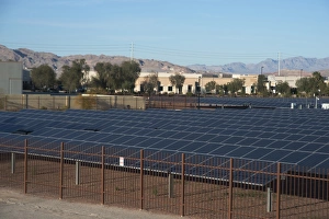 Solar Energy Prints: Large bank of solar panels, Las Vegas, Nevada, United States of America, North America
