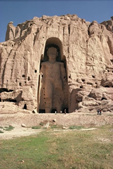 Rock Hewn Prints: Large Buddha, subsequently destroyed by the Taliban, Bamiyan, UNESCO World Heritage Site